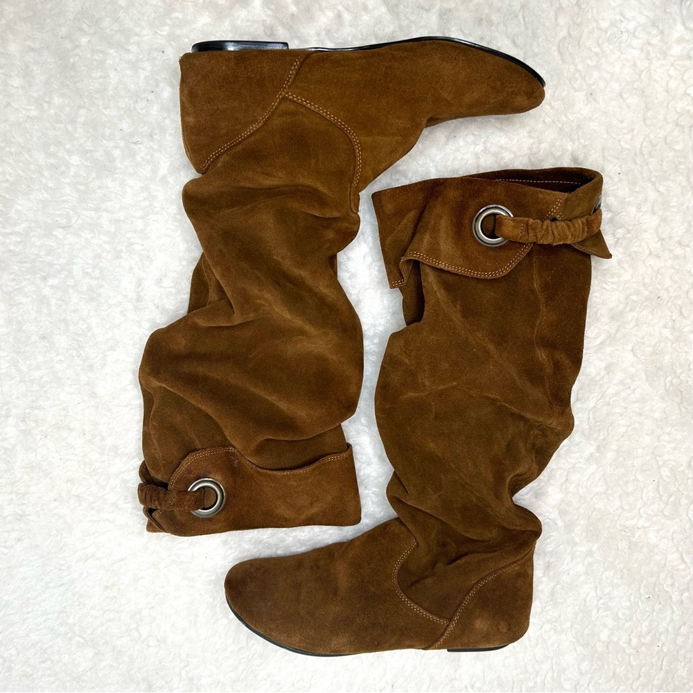 Steve Madden Tarzan Slouch Boots In Brown